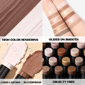 FOCALLURE contour stick set packaging and contents