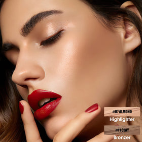 FOCALLURE contour stick showing creamy texture