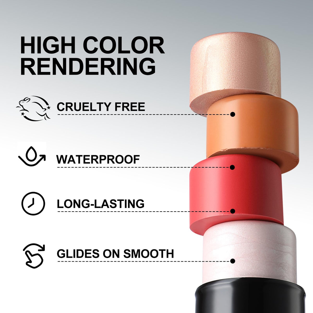 FOCALLURE contour sticks displayed on a vanity