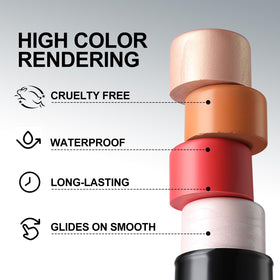 FOCALLURE contour sticks displayed on a vanity