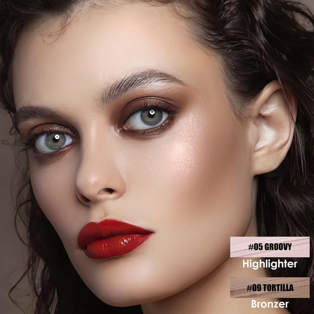 FOCALLURE contour sticks showing bronzer, blush, and highlighter