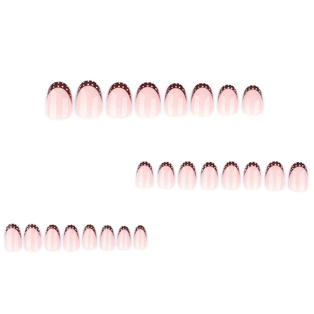 Foccna press on nails package showing 24 pieces and nail file
