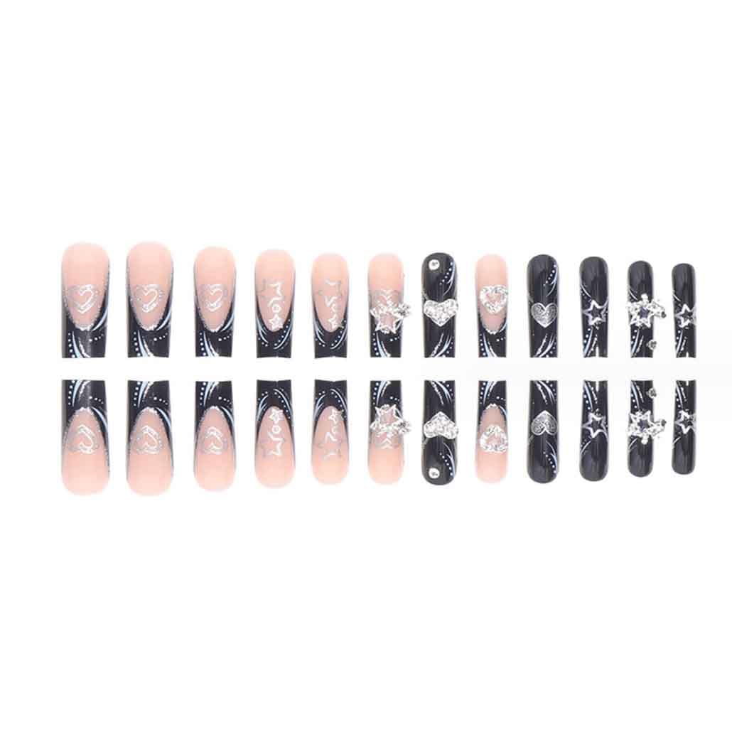 Foccna Press on Nails package with nail file and adhesive