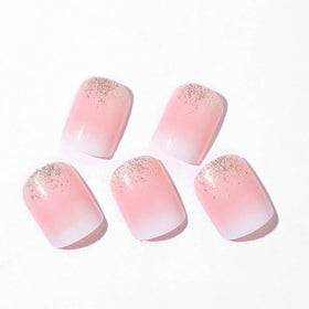 Foccna Square Ombre Press on Nails displayed on a hand