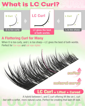 Focipeysa Fox Eye Lash Clusters in varied lengths from 10-18mm
