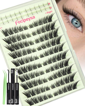 Focipeysa Fox Eye Lash Clusters Kit packaging front view