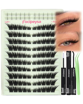 Focipeysa Fox Eye Lash Clusters Kit packaging front view