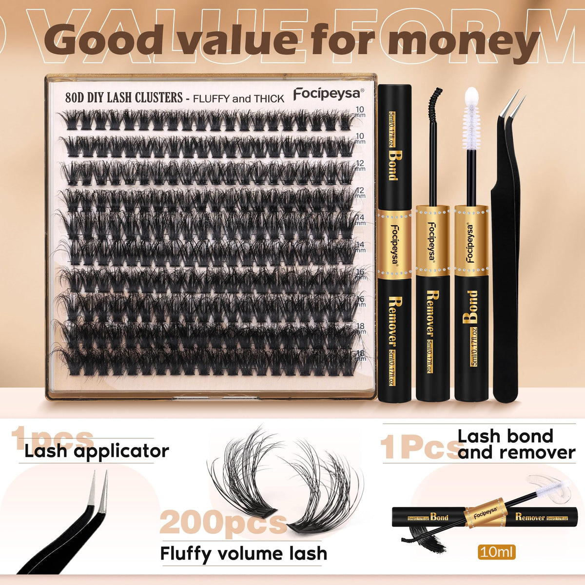 Focipeysa lash bond and remover included in the kit