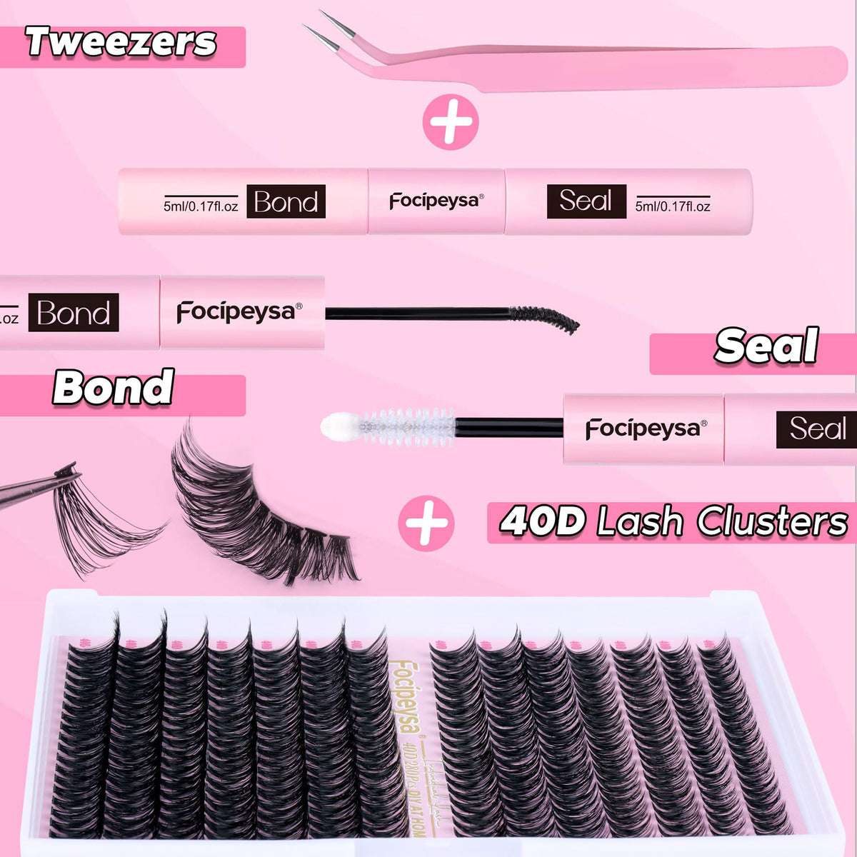 Focipeysa lash bond and seal bottles