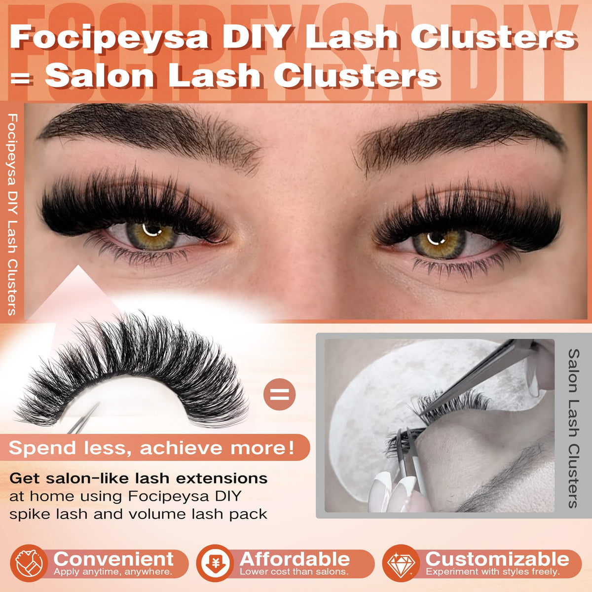 Focipeysa Lash Extension Kit lash bond and seal bottles