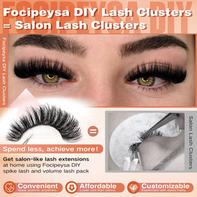 Focipeysa Lash Extension Kit lash bond and seal bottles