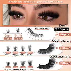 Focipeysa Lash Extension Kit packaging with product details