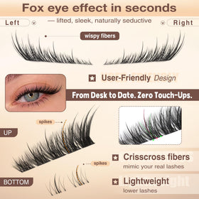 Focipeysa lash tweezers included with lash clusters