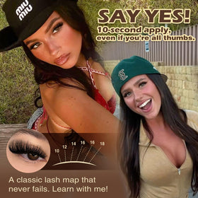 Focipeysa lashes in matte black for a natural look