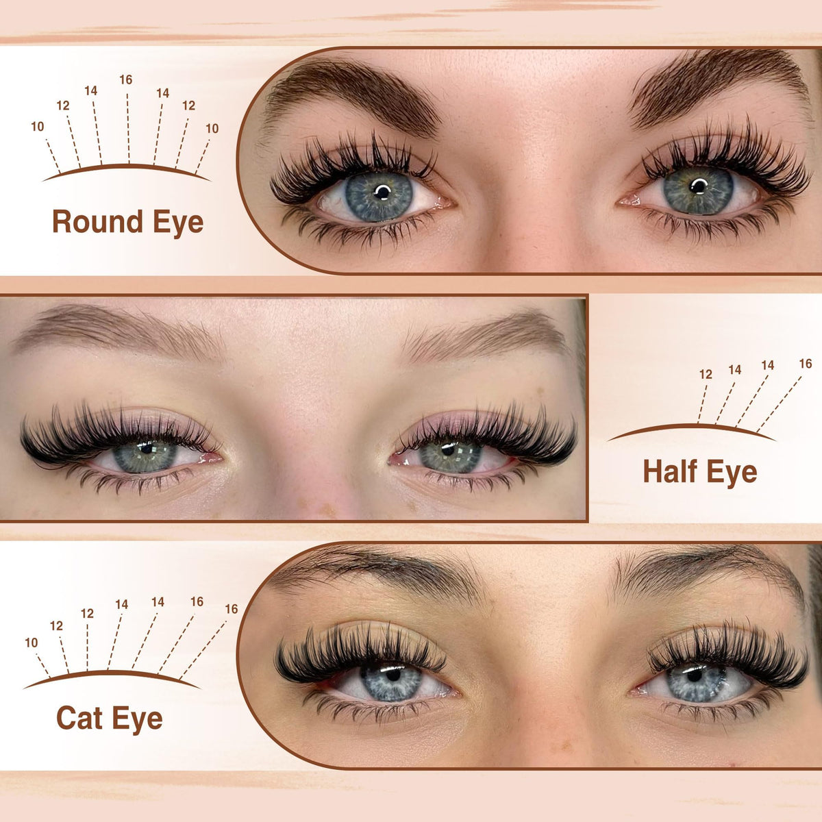 Focipeysa Manga Lash Clusters displayed with individual lash clusters