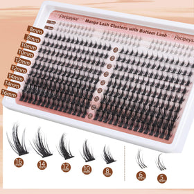 Focipeysa Manga Lash Clusters in a beauty setup with tools