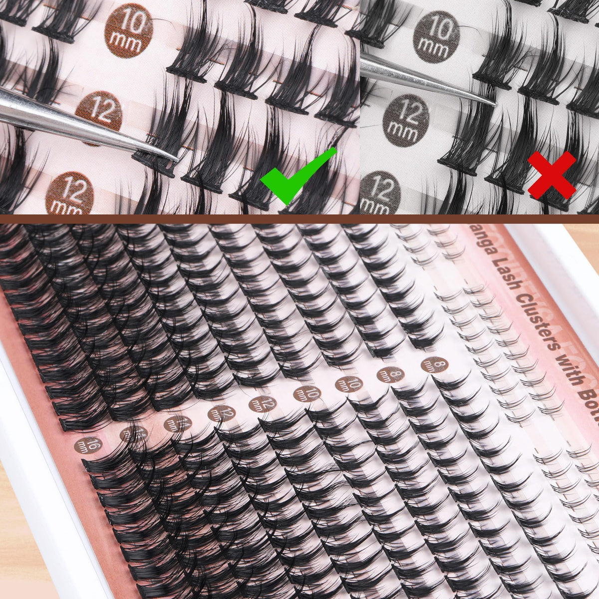 Focipeysa Manga Lash Clusters packaging details