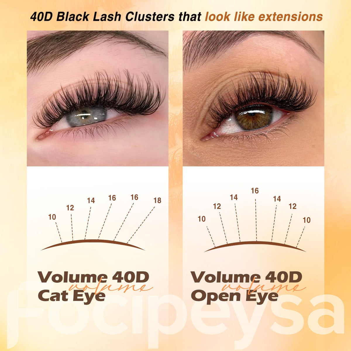 Focipeysa tweezers for lash application