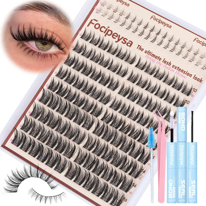 Focipeysa Wispy Lash Clusters Kit packaging front view