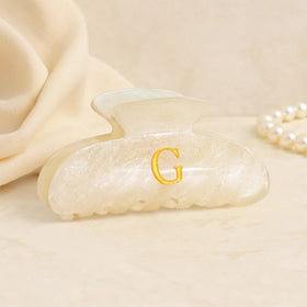 Fohufo Acrylic Letter Hair Clip T with packaging details