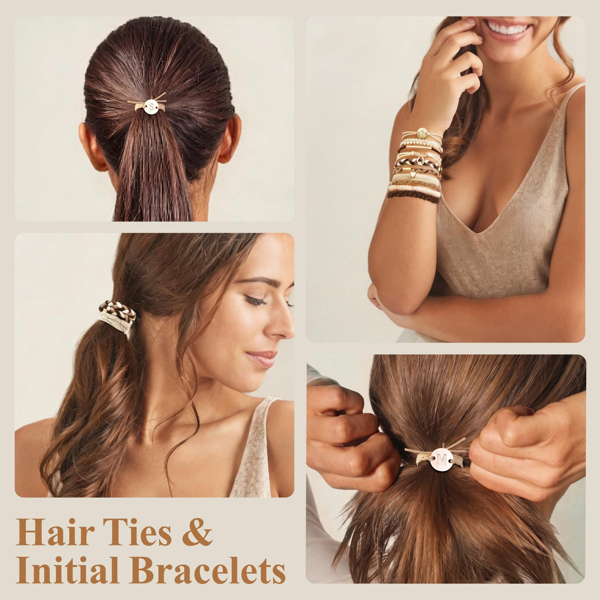 Fohufo hair ties in use during yoga session