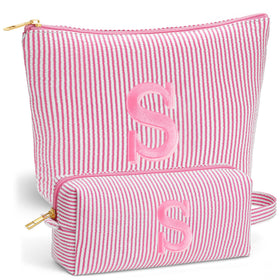 Fohufo Pink Makeup Bag large size front view