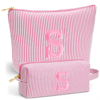 Fohufo Pink Makeup Bag large size front view