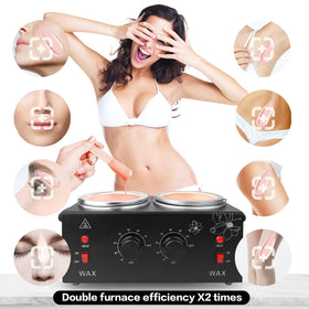 folconroad Portable Wax Warmer in use for hair removal