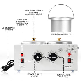 folconroad Portable Wax Warmer showing adjustable temperature control