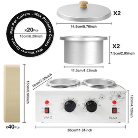 folconroad Portable Wax Warmer side view highlighting metal shell