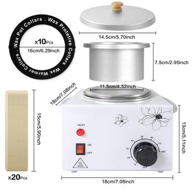 folconroad Portable Wax Warmer side view with melted wax
