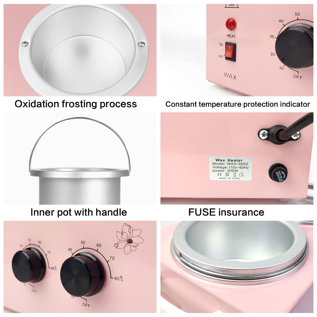 folconroad Professional Wax Warmer with wax sticks and protection rings