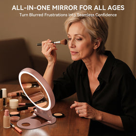 Folded Auxmir mirror for easy storage