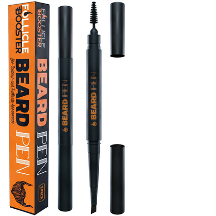 FOLLICLE support Beard Pen Filler in Deep Dark Brown front view
