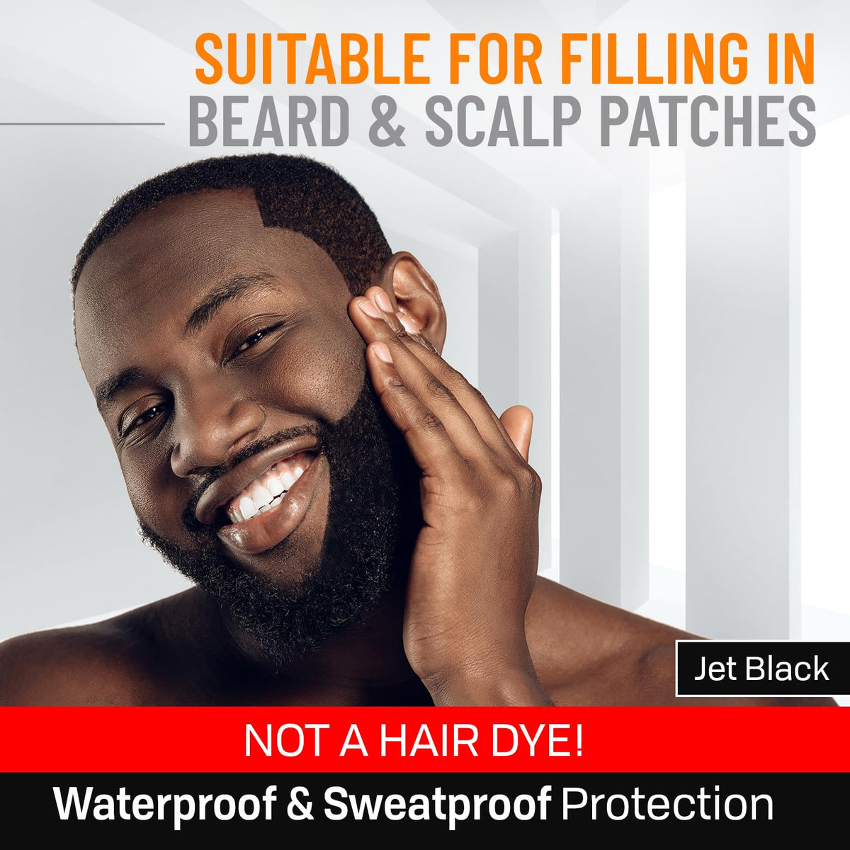 FOLLICLE support Beard Pen Filler Jet Black colour palette