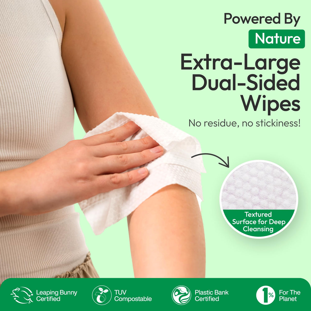 FOMIN Travel Deodorant Wipes eco-friendly packaging