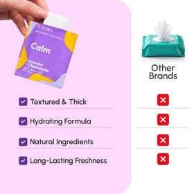 FOMIN Travel Deodorant Wipes Lavender Chamomile packaging
