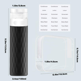 Food-grade silicone YEALIFE travel bottles in various colours