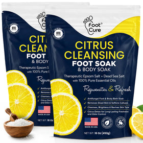 FOOT Citrus Detox Epsom Salt Foot Soak packaging front view