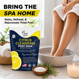 FOOT Citrus Detox Epsom Salt Foot Soak with fresh herbs