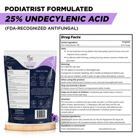 FOOT Epsom Salt Foot Soak being poured into a foot bath