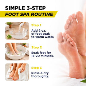 FOOT Epsom Salt Foot Soak in a bowl