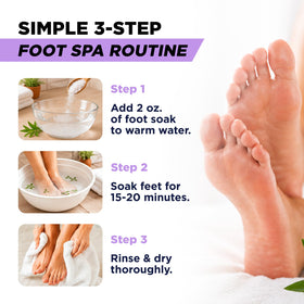 FOOT Epsom Salt Foot Soak with lavender flowers
