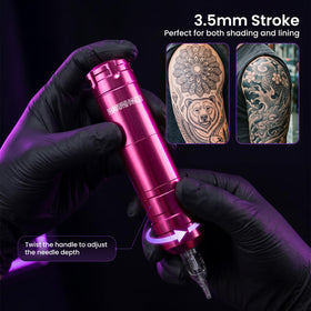 Foot pedal and power supply from Wormhole Tattoo Kit