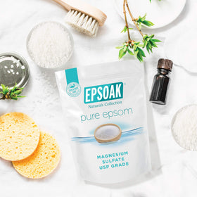Foot soak with Epsoak Epsom Salt