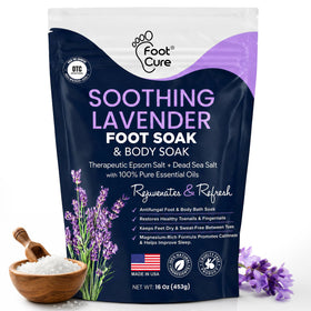 FOOT Soothing Lavender Epsom Salt Foot Soak 458g front view
