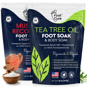 FOOT Tea Tree & Citrus Epsom Salt Foot Soak packaging front view
