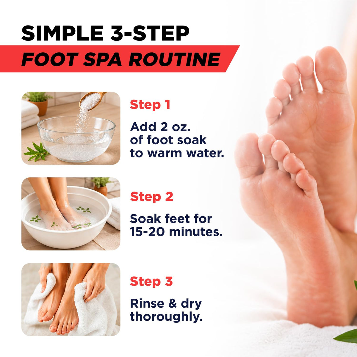 FOOT Tea Tree & Citrus Epsom Salt Foot Soak with essential oils
