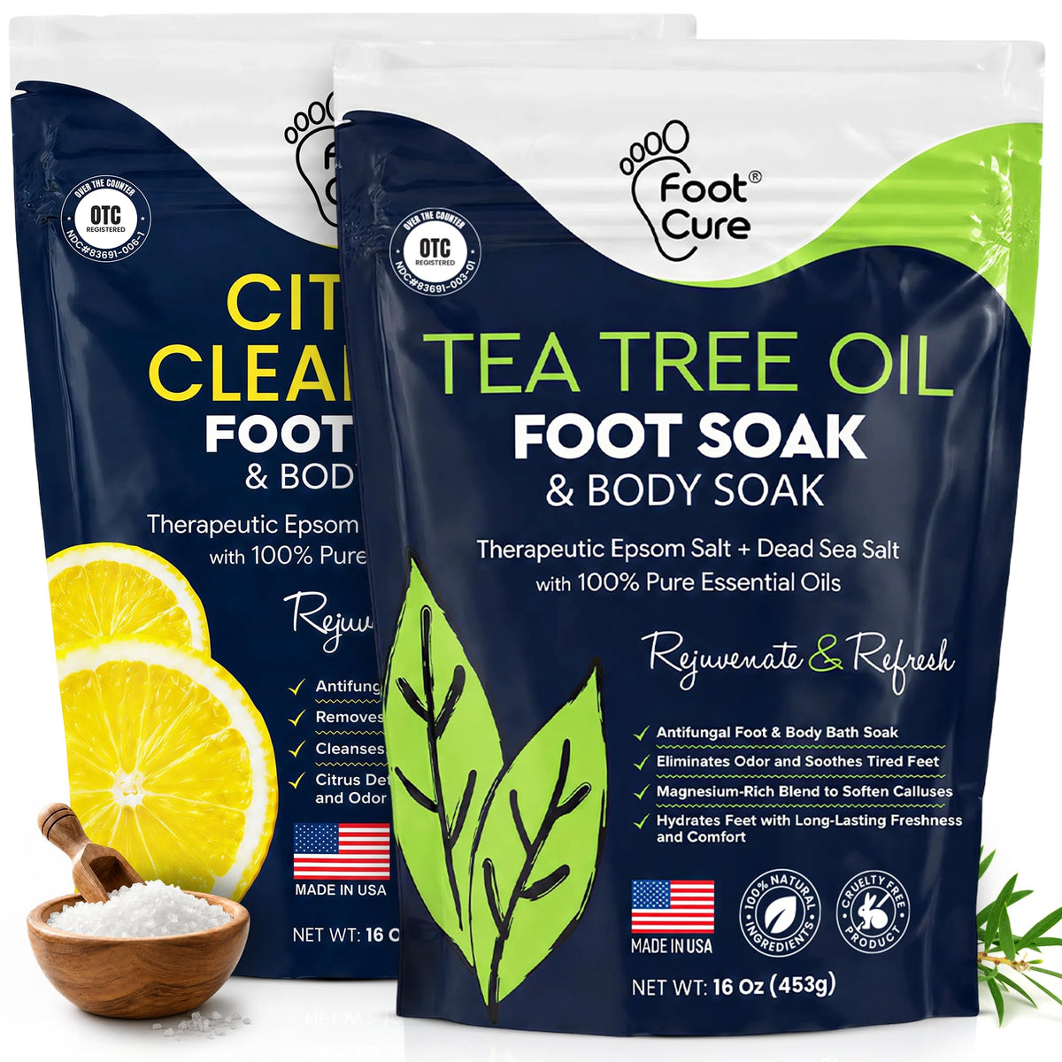 FOOT Tea Tree Epsom Salt Foot Soak front view