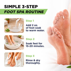 FOOT Tea Tree Oil Epsom Salt Foot Soak close-up of texture